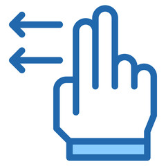 Vector Icon swipe, hand, hands and gestures, gestures, sign