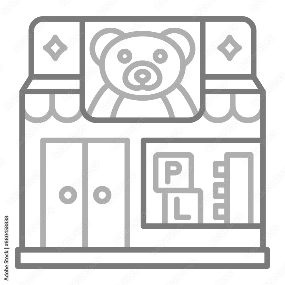 Wall mural Toys shop Icon