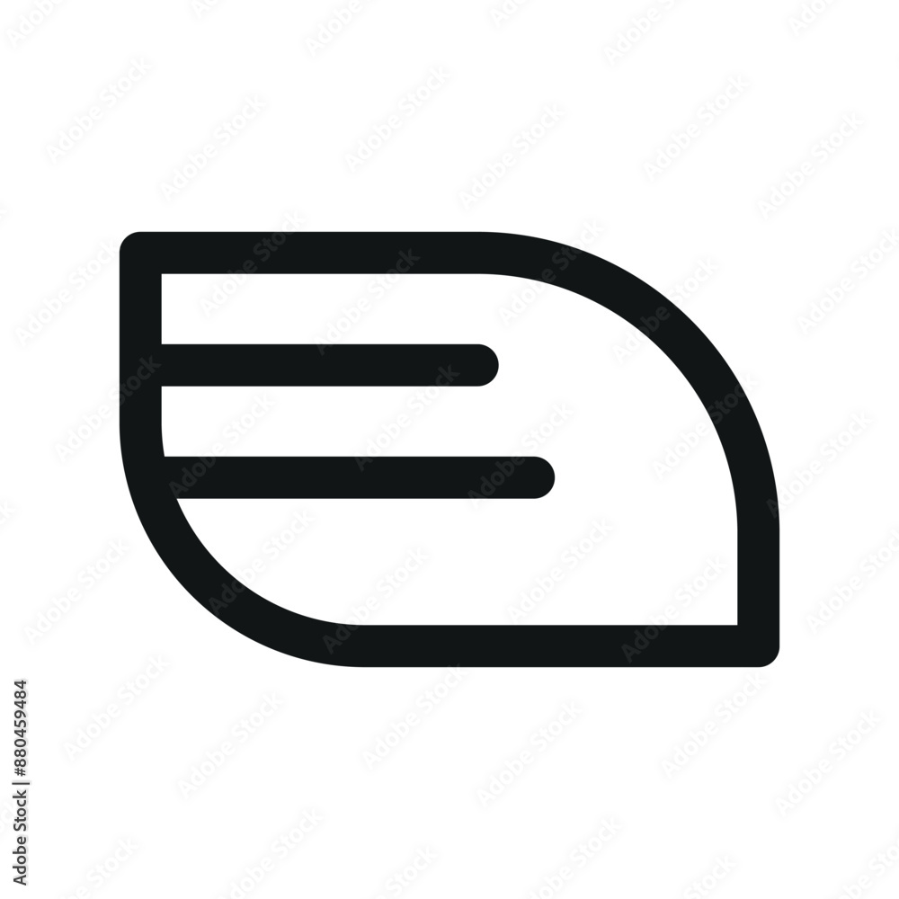Poster tail lights ui icon, car tail lamp minimal line vector symbol