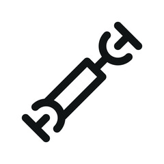 Car driveshaft UI icon, car cardan drive shaft minimal line vector symbol