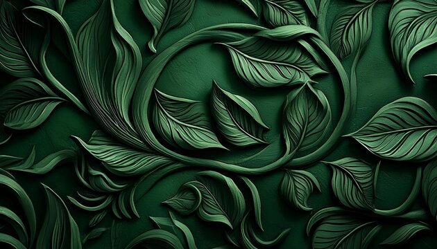 dark green background