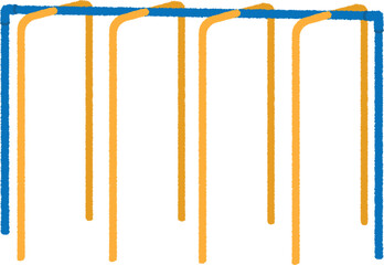 登り棒のイラスト