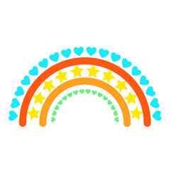 Heart and Star Pattern in Arch