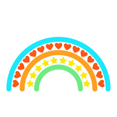 Heart, Star and Arch Rainbow