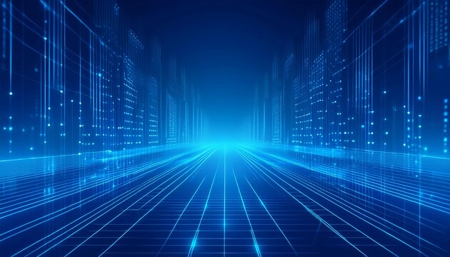 blue digital background