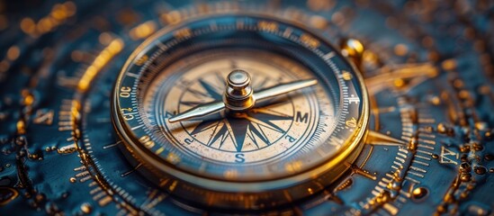 Antique Compass Close Up
