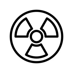 radiation icon line vector design
