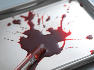Infected blood, conceptual image