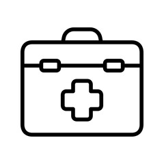 health box icon line vector design