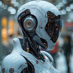 Futuristic Robot Portrait