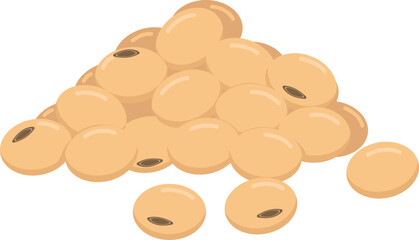 Flat vector Soybean EPS