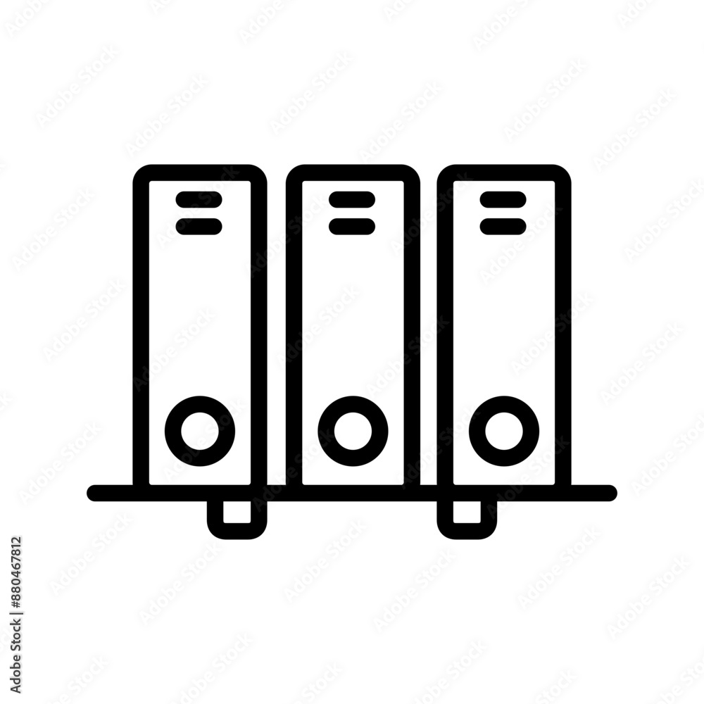 Poster file data icon line vector design
