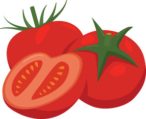 Flat vector Tomato EPS