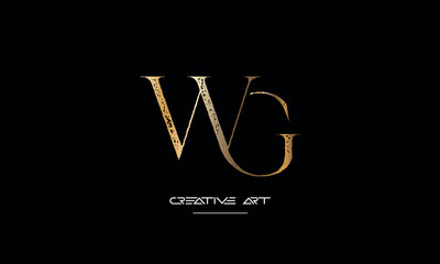 GW, WG, G, W abstract letters logo monogram