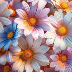 Fototapeta premium Close Up of Colorful Flowers
