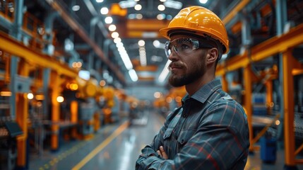 Robotic arm, precision manufacturing, industrial setting, advanced machinery, efficient production