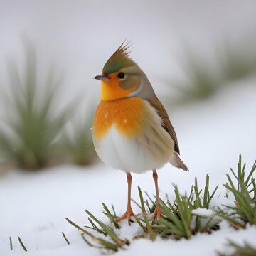 bird in snow