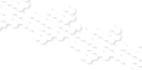 Abstract background with hexagon, modern abstract vector polygonal pattern. Futuristic abstract honeycomb technology white background. Luxury white hexagon pattern.
