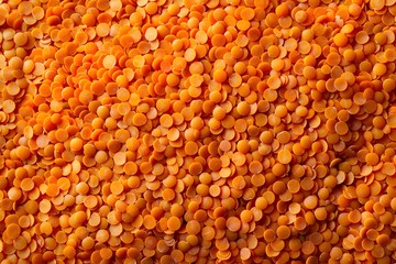 Close-Up of Vibrant Orange Lentils