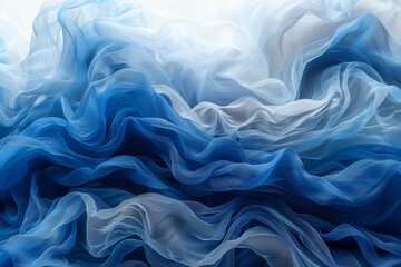 Obraz premium Monochrome blue abstract pattern, soft, light, reduce background. Generative AI