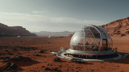 The conceptual idea of living on Mars
