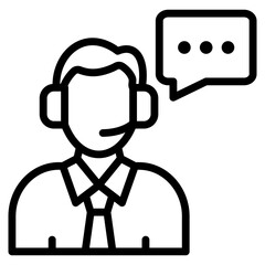 Customer Service Icon For Design Element