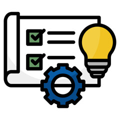 Concept Development Icon For Design Element