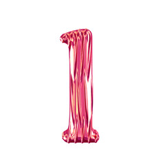 Fluted pink symbol. letter l