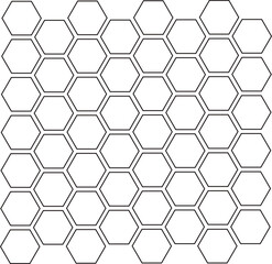 Abstract background from hexagons. Geometric figures