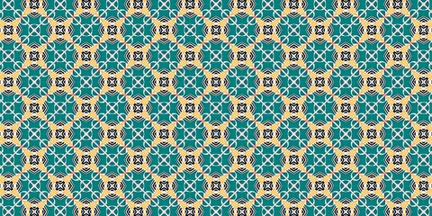 Geometric vintage floral seamless pattern wallpaper vector design