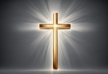Naklejka premium Christian Cross on isolated background