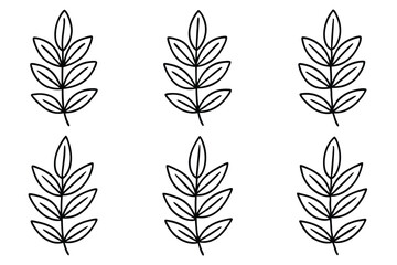 Thyme Leaf line art perfect for botanical enthusiasts decor