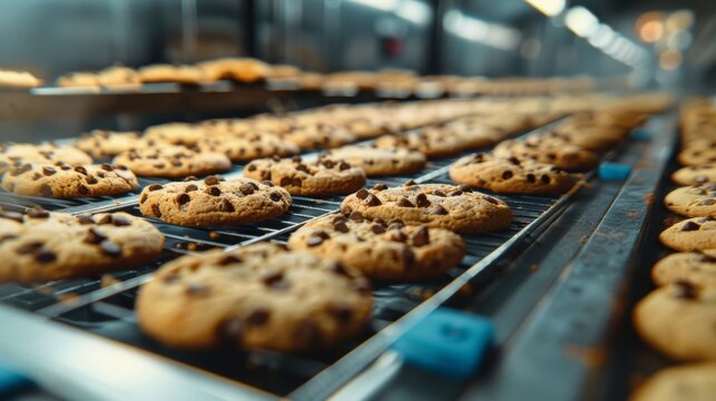 Producing cookies in the food industry
