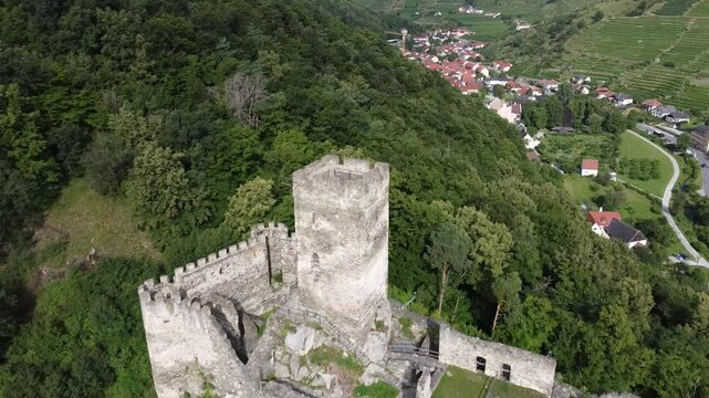 The ruin of castle Hinterhaus in Lower Austria