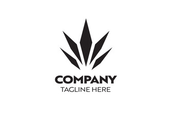 Fototapeta premium Trident Logo Template vector, mineral logo, company corporate, elegant