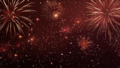 Fototapeta premium Cityscape Festive Celebration with Fireworks Lighting Up the Night Sky