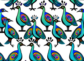 Obraz premium Peacock generative ai
