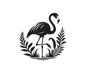 flamingo vector design,awesome flamingo svg,high resolution printable flamingo artwork