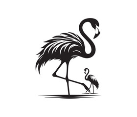 flamingo vector design,awesome flamingo svg,high resolution printable flamingo artwork