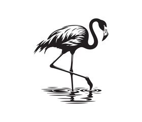 flamingo vector design,awesome flamingo svg,high resolution printable flamingo artwork