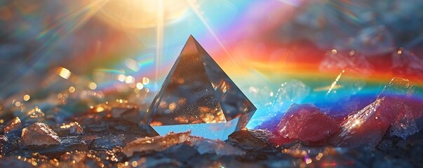 Light refracting through a prism