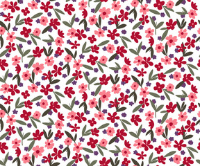 FLORAL VECTOR Seamless repeat pattern. AOP for fabric print