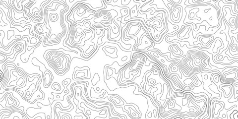 Topographic map background geographic line map with elevation assignments. Modern design with White background with topographic wavy pattern design.paper texture Imitation of a geographical map shades