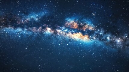 Fototapeta premium Background Night Sky with universe background , galaxy dark sky blue