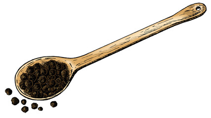 Colorful black peppercorn png transparent