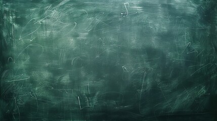 Chalkboard texture background, with empty dark space for text rubbed out of chalk
