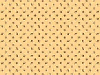 Seamless abstract flower art on pattern for background and backdrop.