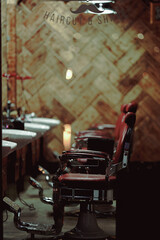 interior of a barbershop