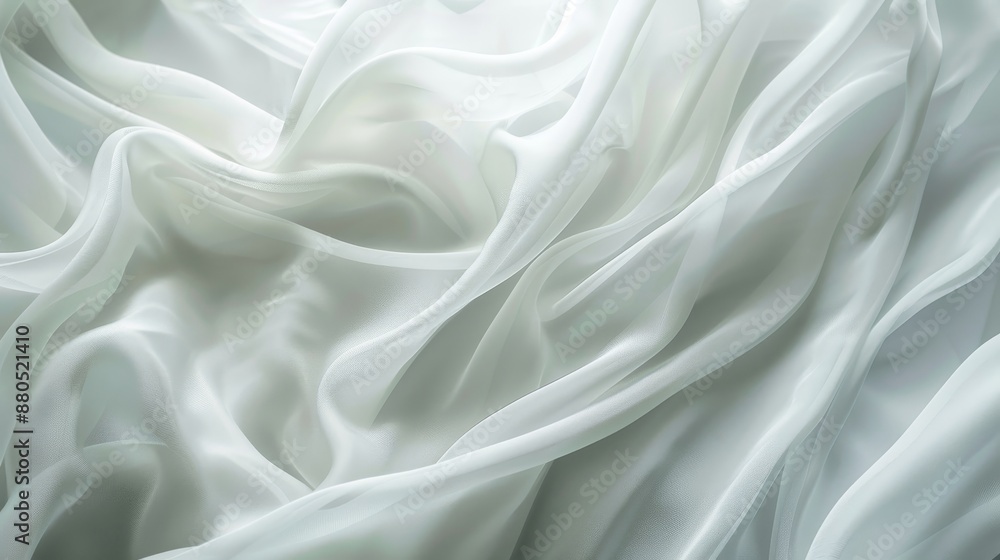 Poster waves on a white background with an abstract fabric texture.
