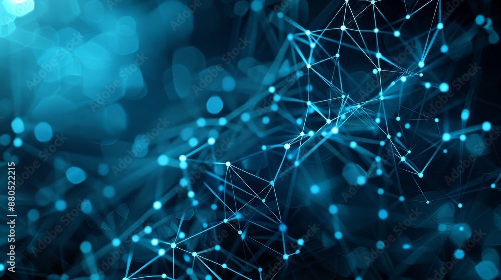 Poster technology background. network connection structure. widescreen 3d rendering.